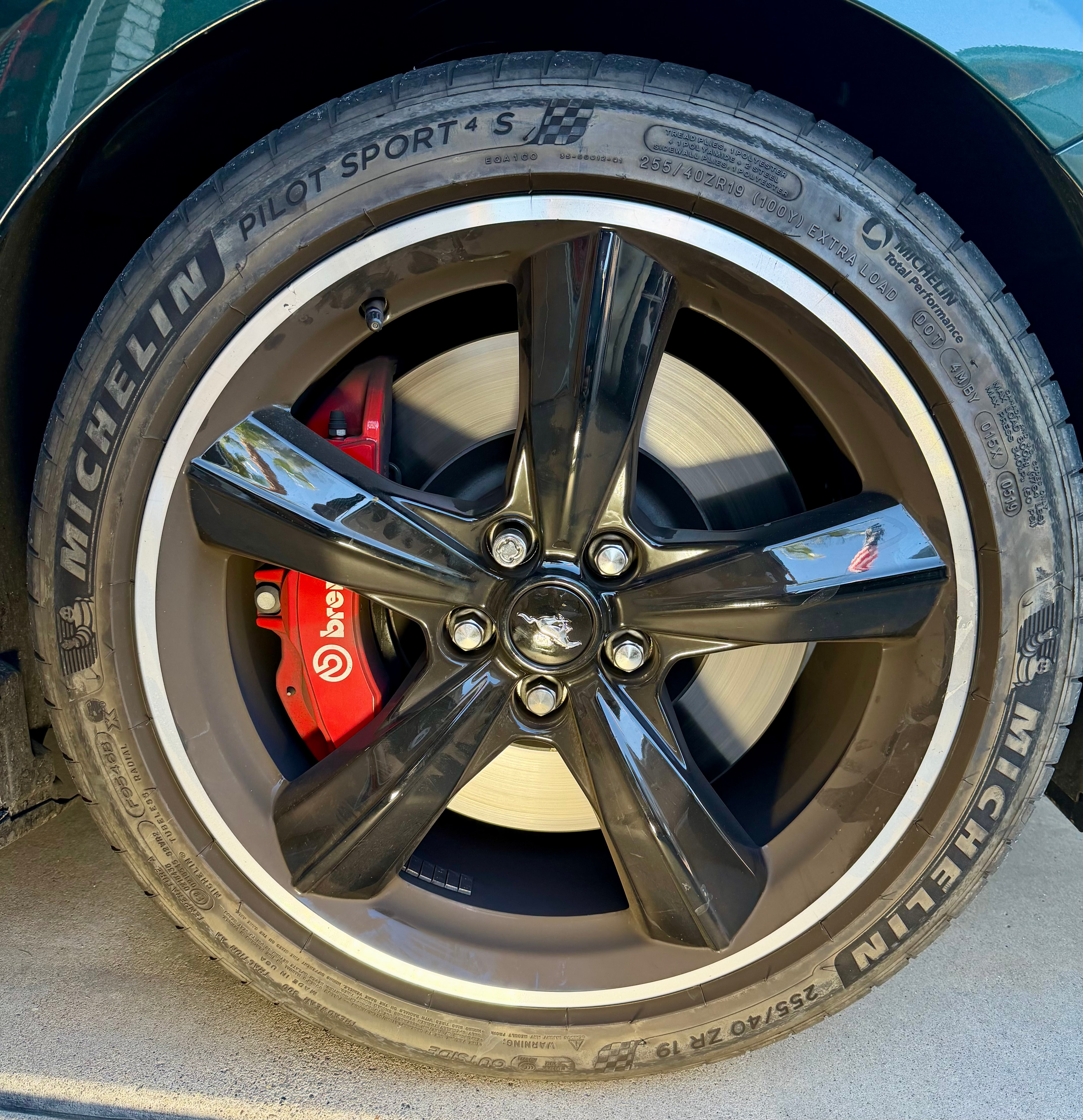 Wheel before ceramic coating treatment